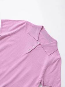 Camisa de mujer de secado rápido de calidad superior 100% algodón Polos al por mayor para mujer Polos de manga corta con estilo - Product Image 5