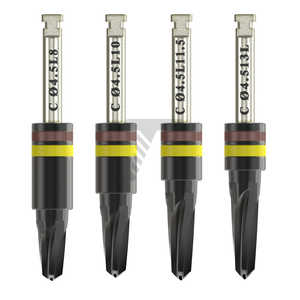 Taladros de tapón integral cónico DLC 02, 8mmX04.5mm, código de color marrón hecho de acero inoxidable con revestimiento de carbono DLC - Product Image 6