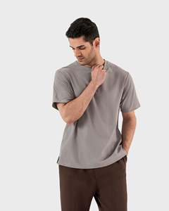 เสื้อยืดออกกำลังกายสำหรับผู้ชายเสื้อยืดผ้าฝ้ายปักโลโก้ด้วยการพิมพ์ซับลิเมชันตาม100% 220 GSM - Product Image 4