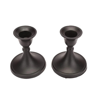 Bougeoirs noirs parfaits pour l'éclairage ambiant Ensemble de bougeoirs assortis Décor élégant pour n'importe quelle pièce - Product Image 2