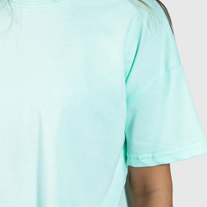 Direct Factory Supply <b>Loose</b> Fit Breathable <b>Women's</b> Crop <b>Top</b> T-Shirt Printed Pattern Low MOQ Made in Pakistan - Product Image 5