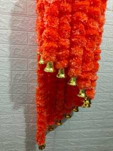 Exquisito candelabro de caléndula Jhoomar colgantes con campana perfecto para boda Haldi Temple Diwali decoración de Año Nuevo regalo para ella - Product Image 5