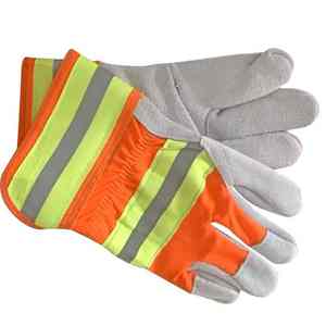 Recién llegado, guantes de trabajo de cuero, el mejor estilo duradero, antideslizante con precio razonable, guantes de trabajo de cuero de fabricación - Product Image 3