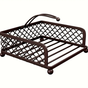 Premium Luxury Handmade <b>Black</b> Metal <b>Square</b> Wire Napkin Holder in Best Price From India - Product Image 4