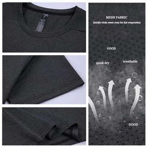 T-shirts de sport personnalisés pour hommes T-shirt mince à compression de fitness à séchage rapide Style sportif avec motif d'impression vierge pour la course à pied - Product Image 3