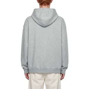 Sudadera con capucha de algodón French Terry de alto gramaje con bordado 3D, aplique serigrafiado y patchwork con dobladillo sin rematar - Product Image 5