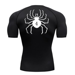 Prima Casual Transpirable Jogging Wear Calidad superior Impreso Rash Guard Hombres Personalizar Camisa de manga corta Verano - Product Image 2