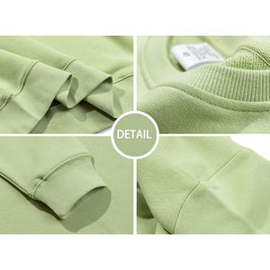 VG322 venta al por mayor 320GSM impresión personalizada en blanco 80% Algodón 20% poliéster Regular Fit polar cuello redondo bolsillo sudadera invierno para - Product Image 2