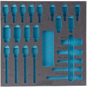 Inserto de Espuma Suave de 2 Componentes Hazet para Estuches de Herramientas 163-119/23 - Product Image 1