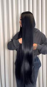 Perruque Full Lace de cheveux humains lisses et ondulés Perruque indienne vierge non transformée pour femmes noires Perruque de cheveux humains Full Lace - Product Image 3