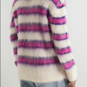 Pulls de luxe pour hommes chaud hiver tricoté respirant confortable à manches longues léger vêtements d'hiver pull en Mohair pour hommes - Product Image 3