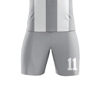 Seragam Jersey Sepak Bola Kustom Model Baru Set Lengkap Seragam Kosong 100% Poliester Seragam Klub Kustom Jersey Sepak Bola