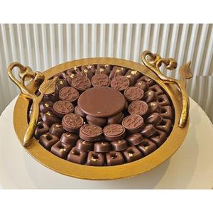 Bol martelé de qualité supérieure bol de service au chocolat fantaisie plateau de service d'hôtel pour les bonbons mariages fêtes et autres occasions - Product Image 5