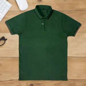 100% hombres transpirables para Polo Adorable camiseta sólida altamente recomendada para ocasiones casuales semiformales precio al por mayor - Product Image 1