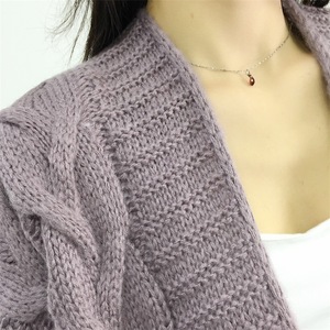 PASUXI Women's <strong>Winter</strong> Solid Color Twist Knitted Cardigan Fashion Casual Warm Knitwear Coat <strong>Tops</strong> for Women - Product Image 5