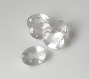 พลอยสังเคราะห์โรสควอตซ์ธรรมชาติแบบหลวม3x5mm-20x30mm สีชมพูเจียระไนทรงรีสำหรับทำเครื่องประดับ - Product Image 3