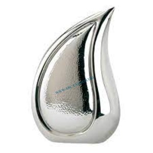 Umbela grabada con textura de Color púrpura, urna funeraria decorativa de mesa hecha a mano en forma de gota, venta al por mayor, cremación y recipientes de Metal - Product Image 2