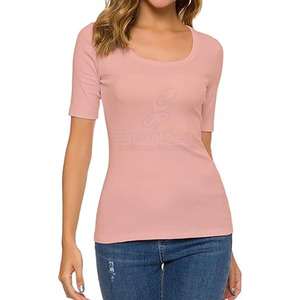 Derniers modèles de t-shirts Slim Fit à séchage rapide T-shirts Slim Fit de qualité supérieure en vrac T-shirts Slim Fit pour femmes - Product Image 1