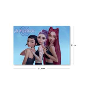 Póster de K-Pop Demon Hunters, Rumi Mira y Zoey, Impresión Artística en Papel para Colgar - Product Image 2