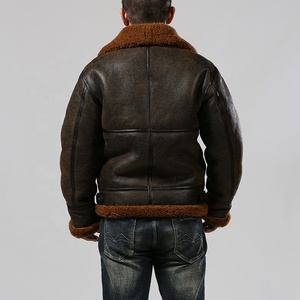 Vestes pour hommes, vestes pour hommes, veste pour homme Manteau long en cuir PU chaud pour hommes avec doublure en polaire - Product Image 4