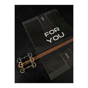 3-Piece Long Buckle Thin Women's Belt, Jacket Belt, Shirt Belt, <b>Dress</b> Belt - Black-Tan-<b>Silver</b> - Product Image 3