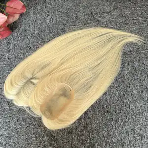 Toptan avrupa Remy saç kadın Topper manikür hizalanmış sarışın #613 Topper