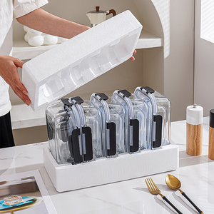 WISHOME Atacado: Kit com 10 Potes de Vidro para Alimentos com Tampa – Ideal para Despensa, Cozinha e Marmitas - Product Image 6