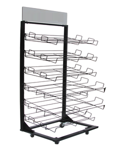 Hot bán hiện đại cửa hàng bán lẻ Rack hiển thị có thể gập lại xoay xách tay dây kim loại kệ thân thiện với môi - Product Image 2