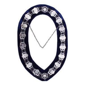 Collier de chaîne maçonnique Regalia Scottish Rite 33e degré avec collier de chaîne de la plus haute qualité en velours noir - Product Image 6