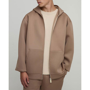 Veste à capuche surdimensionnée avec fermeture éclair pour homme Streetwear décontracté avec poches avant - Product Image 4