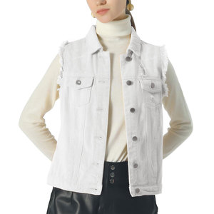 Breathable Denim <b>Vest</b> For Women Sleeveless Trendy Streetwear Fashion Outfit Classic <b>Slim</b> Fit Casual Wear Denim <b>Vest</b> Women's - Product Image 2