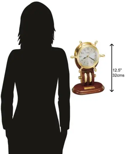 Reloj de mesa náutico más vendido diseño Vintage hecho a mano con base de madera antigua técnica pulida precio bajo proveedor al por mayor - Product Image 5