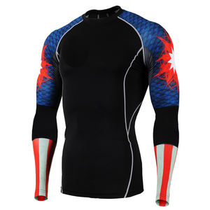 Meilleur 2025 flambant neuf le plus populaire OEM Rash Guard pour les hommes élégant respirant Compression Gym Wear chemise Design le plus fabriqué - Product Image 5