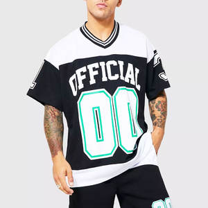 เสื้อกีฬาตาข่ายคอวีใส่ได้ทั้งชายและหญิงเสื้อกีฬาผ้าตาข่ายคอวีเข้ารูปแบบคลาสสิก - Product Image 1