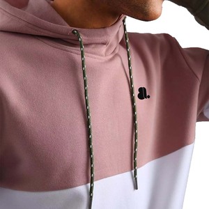 เสื้อมีฮู้ดผ้าคอตตอน100% สำหรับผู้ชายแนวสตรีทผ้าฟลีซปักลายโลโก้ด้วยพลอยเทียมด้านหน้าเป็นเส้นสำหรับฤดูหนาว - Product Image 1