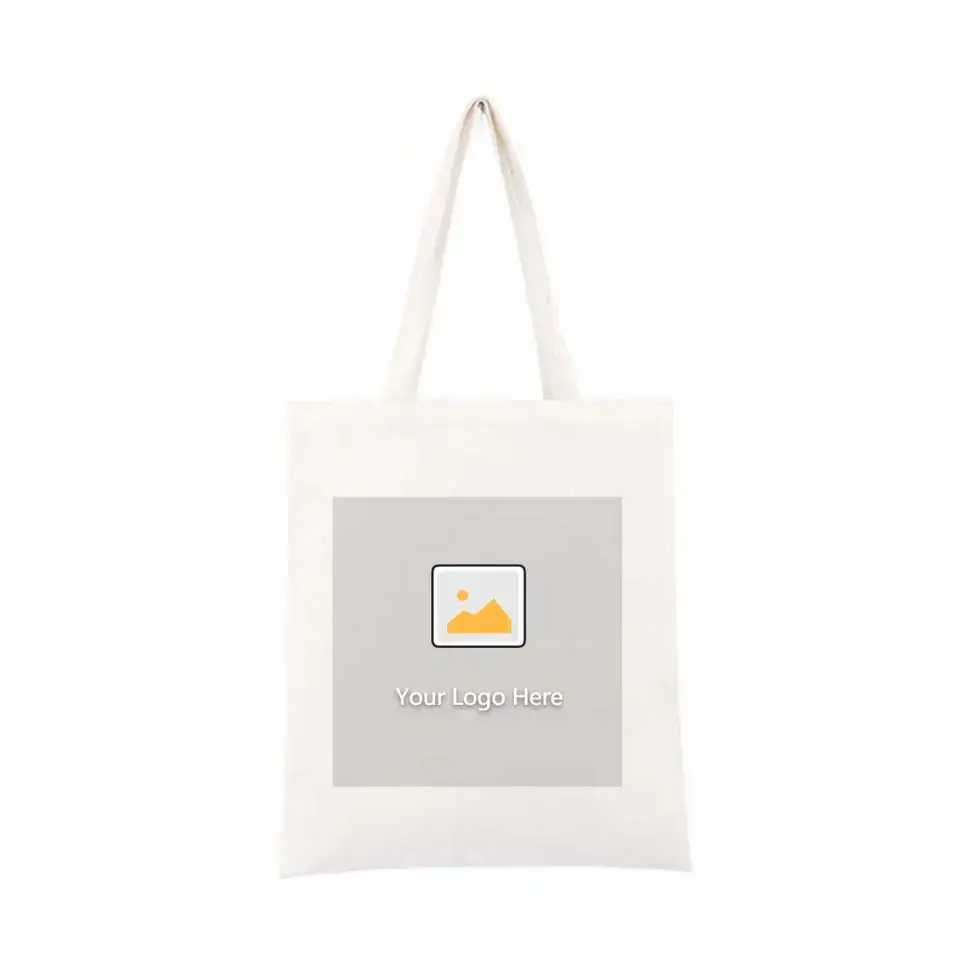 Venta al por mayor de logotipo personalizado de impresión baratos bolsas de compras reutilizables llano blanco de algodón bolsa de lona gran cantidad de stock