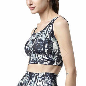 Soutien-gorge de sport sans couture respirant à séchage rapide pour femmes avec soutien moyen pour la salle de sport et le yoga Spandex/Nylon - Product Image 5