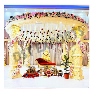 Mandap de Ganesha Tallado en Fibra para Bodas Hindúes, Decorativo, Texas, Reino Unido - Product Image 1
