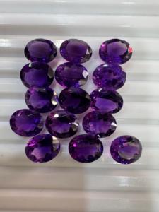พลอยอเมทิสต์แอฟริกันธรรมชาติขนาด10x12มม. อัญมณีหลวมทรงรีพร้อมใบรับรอง Gia - Product Image 5