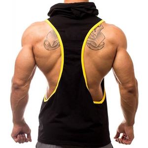 2023 <b>Men's</b> <b>Sleeveless</b> 100% French Cotton Gym Tank Tops Custom Logo Print XS Size Winter <b>Hoodies</b> Solid Wholesale Supply for - Product Image 4