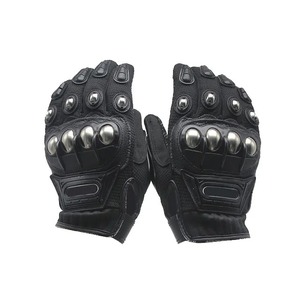 Gants de course de moto en cuir de haute qualité Gants de sport antidérapants respirants fabriqués au Pakistan pour la sécurité - Product Image 1