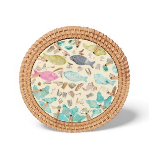 Mother of Pearl <b>Placemat</b> with <b>Rattan</b> for Bulk Wholesale Orders Featuring Cost Effective Pricing From Vietnam - Product Image 3