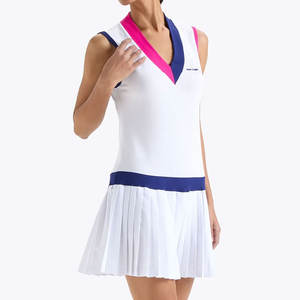 Robe de tennis confortable en spandex et nylon, légère, respirante, extensible, pour femmes, design personnalisé - Product Image 3