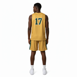 Uniformes de Baloncesto Antibacterianos sin Mangas de Malla, de Secado Rápido y Transpirables, 100% Poliéster, Tallas Grandes, Venta Caliente OEM - Product Image 4