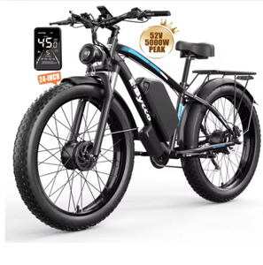 Vélo électrique pour adultes prêt à être expédié, 5000W, double moteur, batterie 72V 32Ah avec une autonomie allant jusqu'à 3850 km, cadre en aluminium - Product Image 6