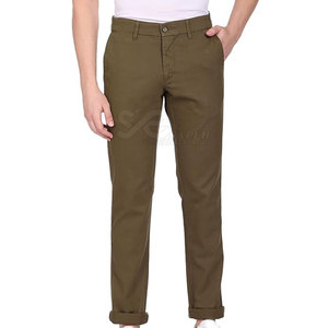 Pantalon en toile 100% coton léger pour homme, taille mi-haute, poches latérales, style hip-hop, confortable, décontracté, pour l'extérieur, design OEM - Product Image 1