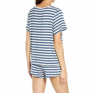 OEM Logo personnalisé été manches courtes deux pièces femmes mariage demoiselle d'honneur pyjamas ensemble 2 pièces femmes - Product Image 6