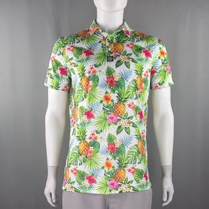 Camiseta de cuello de Polo para hombre de alta calidad nueva sublimación impresión Digital conjunto completo OEM fábrica patrón sólido estilo de moda - Product Image 3