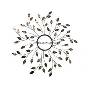 Espejo colgante de pared para interiores de Metal de último diseñador, espejo de pared elegante para interiores y exteriores de Color marrón de mayor calidad para gran oferta - Product Image 5