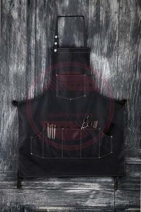 Delantal de peluquero de corte de pelo de cuero profesional para salón de peluquería delantales ajustables multiusos - Product Image 4